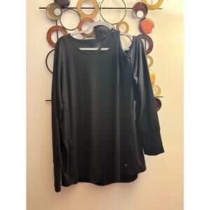 Women’s Tahari sport black long sleeve cold shoulder